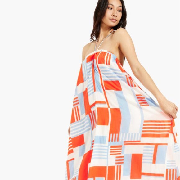 Faithfull the Brand | Asturias Geo Print Halter Maxi Dress | NWT - Picture 4 of 9